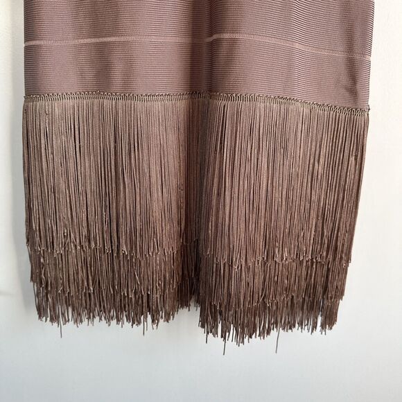 VENUS Pink Mauve Flapper Fringe Holiday Party Dress Women's 6 Wedding Prom - Picture 3 of 12